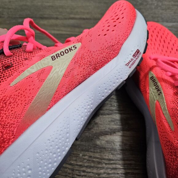 Brooks Ghost 16 Women's Running Shoes Pink/SunDried Tomato/Cream Size 9 - Picture 9 of 10